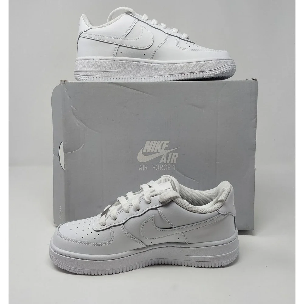 Nike Air Force 1 LE GS Triple White Kids 3.5Y Womens 5 DH2920-111 AF1